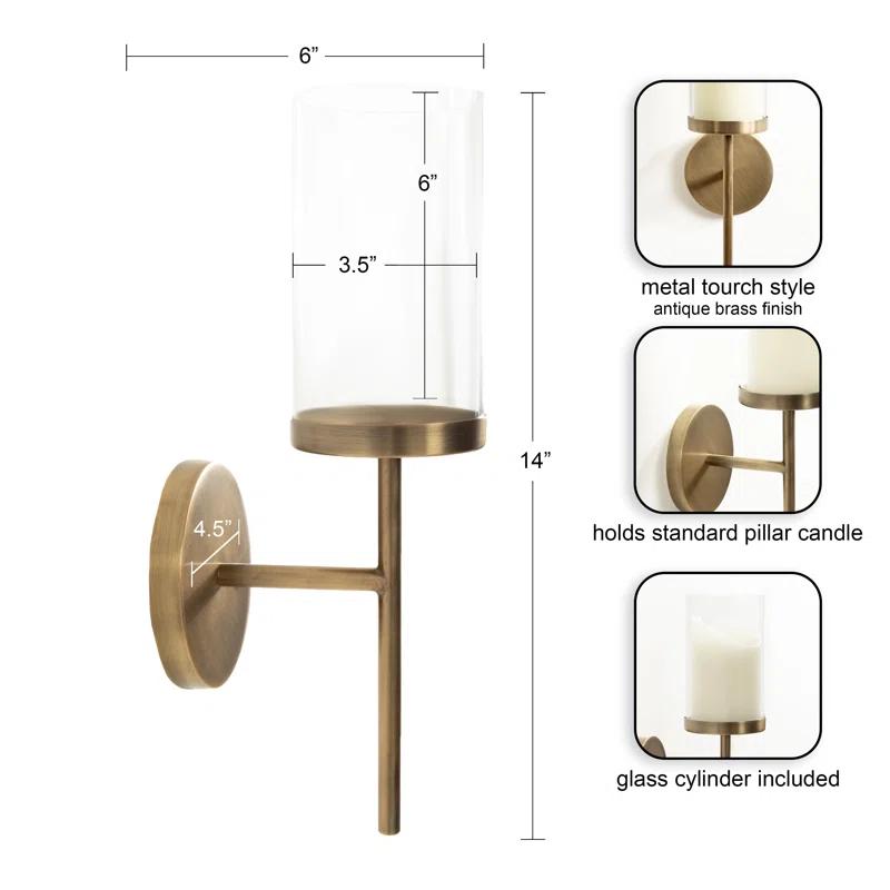 Blaise 14.0'' H Metal Wall Wall Sconce