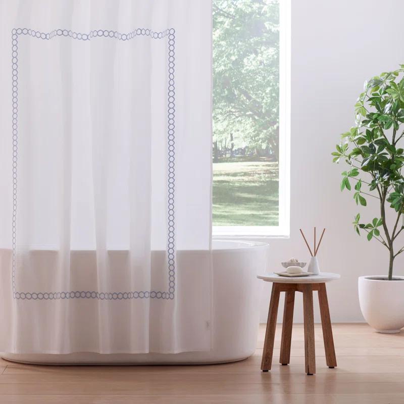 Clean Design Home x Martex Savoy 400 Thread Count Single Shower Curtain