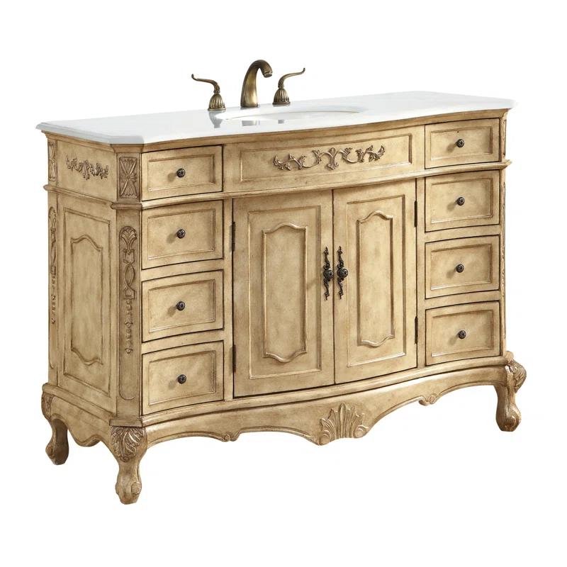 Elegant Kitchen and Bath Elegant Kitchen and Bath 48 Inch Single Bathroom Vanity
