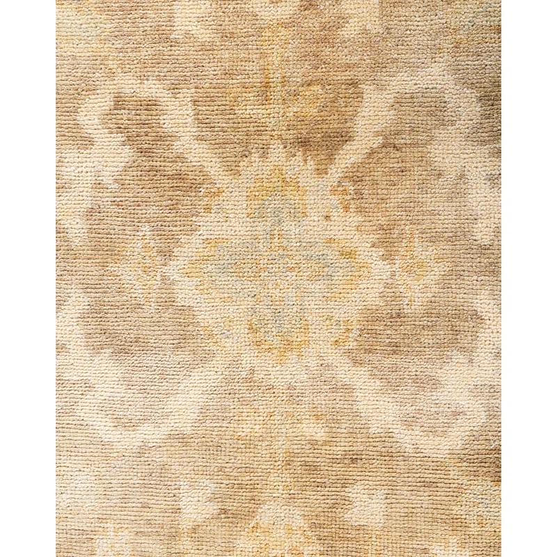 Oushak One-of-a-Kind Hand-Knotted Area Rug - Beige, 8' 3" x 10' 4"