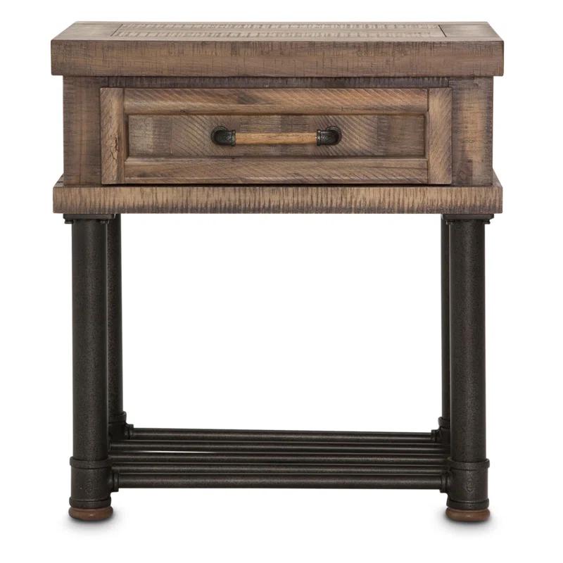 Michael Amini / Kathy Ireland Home Designs Crossings End Table with Storage