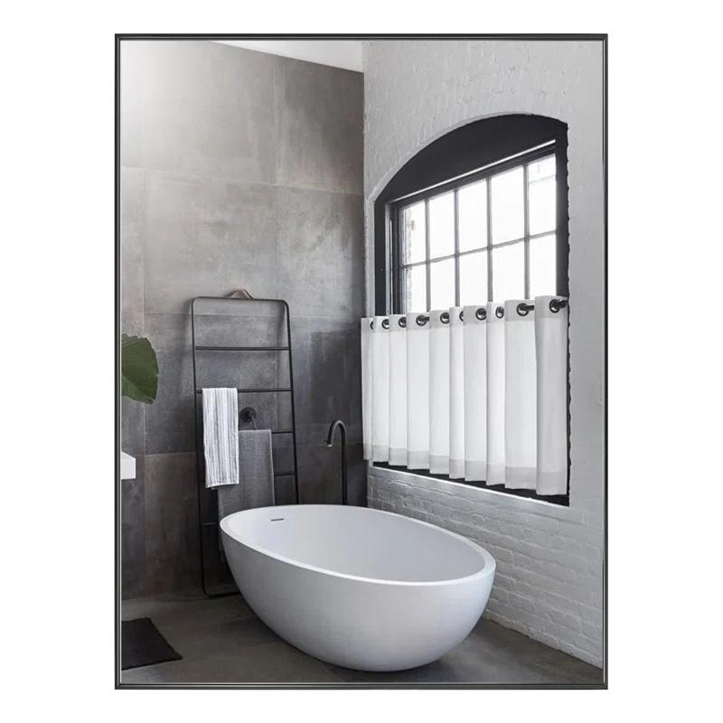Modern & Contemporary Rectangle Bathroom Vanity Mirror Metal Framed Wall Mirror