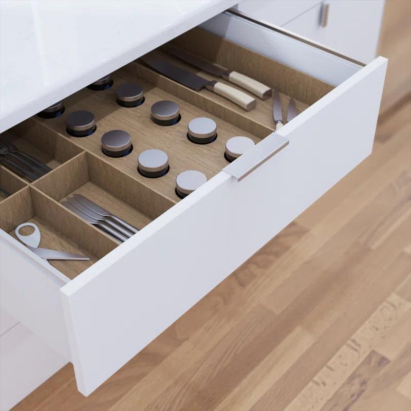 RCH Supply Company Stainless Steel Modern Industrial Finger Edge Pull - PL-SS161 from RCH Supply Co (5 Sizes) (Set of 10)