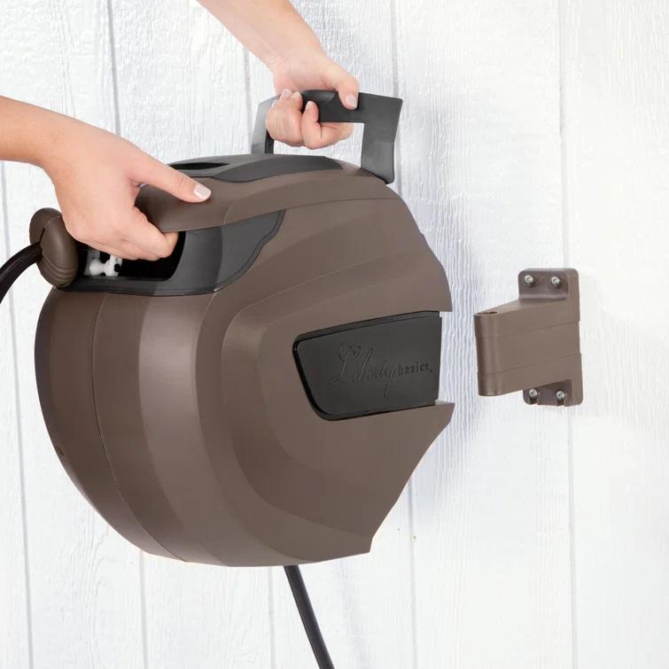 Liberty Garden Plastic Wall Mounted Hose Reel