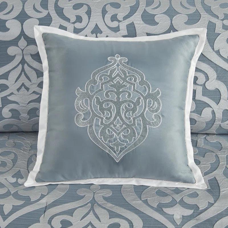 Madison Park Odette Jacquard 8 Piece Comforter Set
