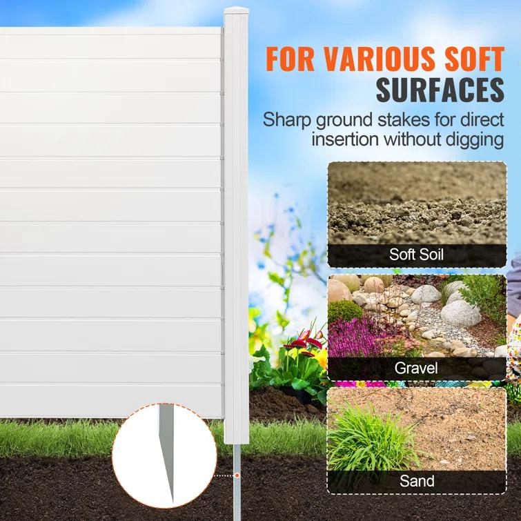 VEVOR 4 ft. H x 4 ft. W Outdoor Privacy Screens 4 Panels