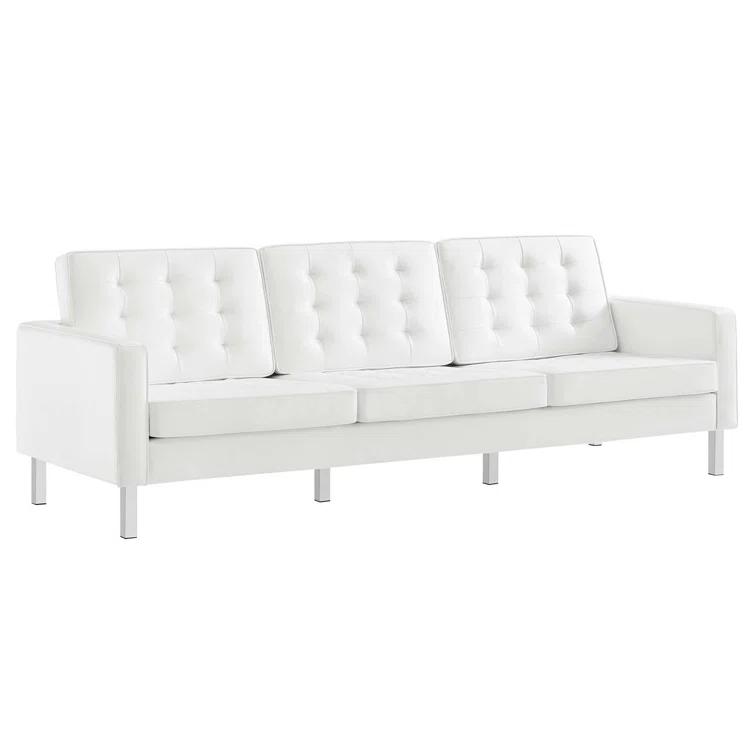 Modway Loft Tufted Vegan Leather Sofa by Modway