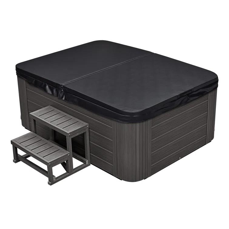 Luxury Spas Luxury Spas 4 - Person 39 - Jet Acrylic Rectangular Standard Hot Tub with Ozonator in Gray