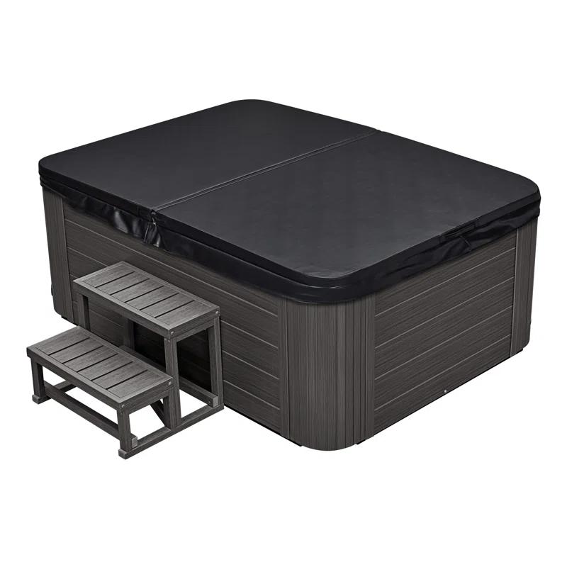 Luxury Spas Luxury Spas 4 - Person 39 - Jet Acrylic Rectangular Standard Hot Tub with Ozonator in Gray