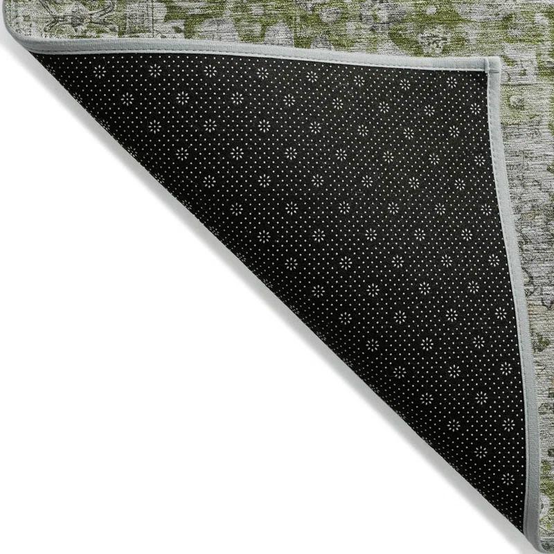 Machine Washable Indoor/Outdoor Chantille Aloe Rug