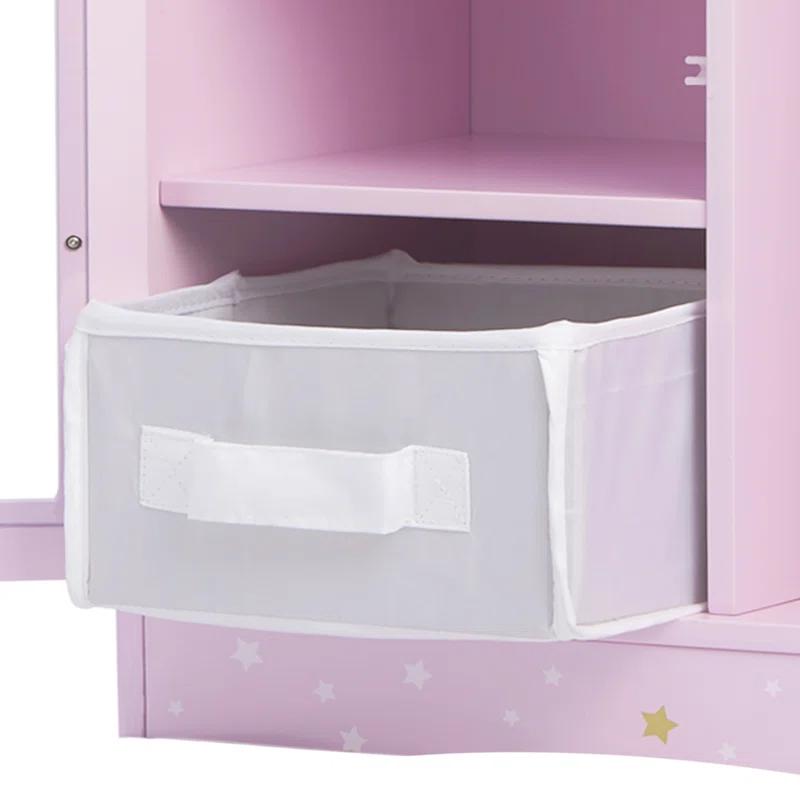 Olivia's Little World Olivia's Little World Twinkle Stars Princess Doll Closet with 3 Hangers