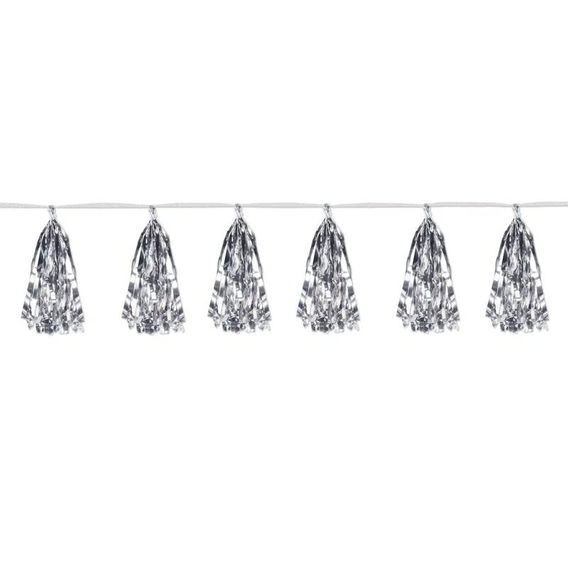 The Party Aisle™ Metallic Tassel Garland - 9¾" x 8' - Pack of 12