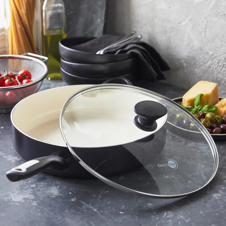 GreenPan Rio Healthy Ceramic Nonstick 5Qt Saute Pan with Lid & Reviews | Wayfair