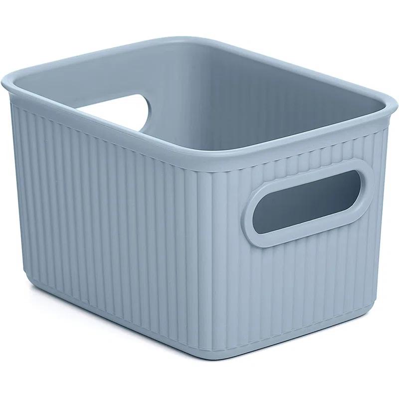 Superio Ribbed Plastic Basket Set