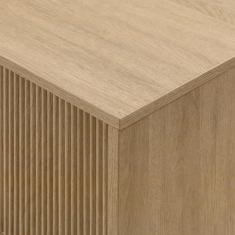 Red Barrel Studio® Farmann Reeded 2-Door TV Stand