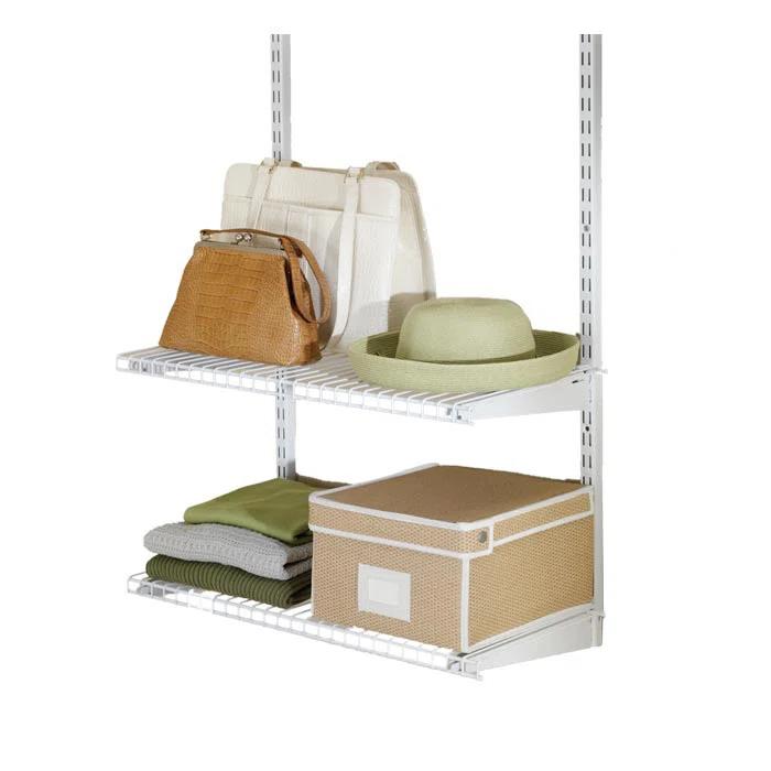Rubbermaid Rubbermaid FG3H9100WHT Configurations Accessories 26-Inch Shelving Kit, White