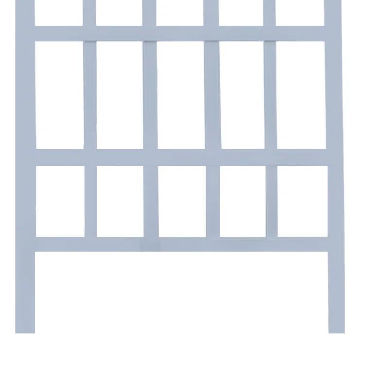 Dura-Trel Inc Dura-Trel Melrose 35 x 75 Inch Vinyl Outdoor Garden Patio Plant Trellis, White