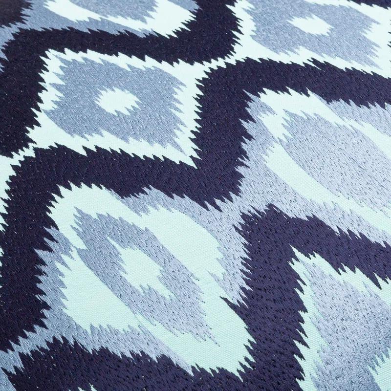 Embroidered Cotton Throw Pillow