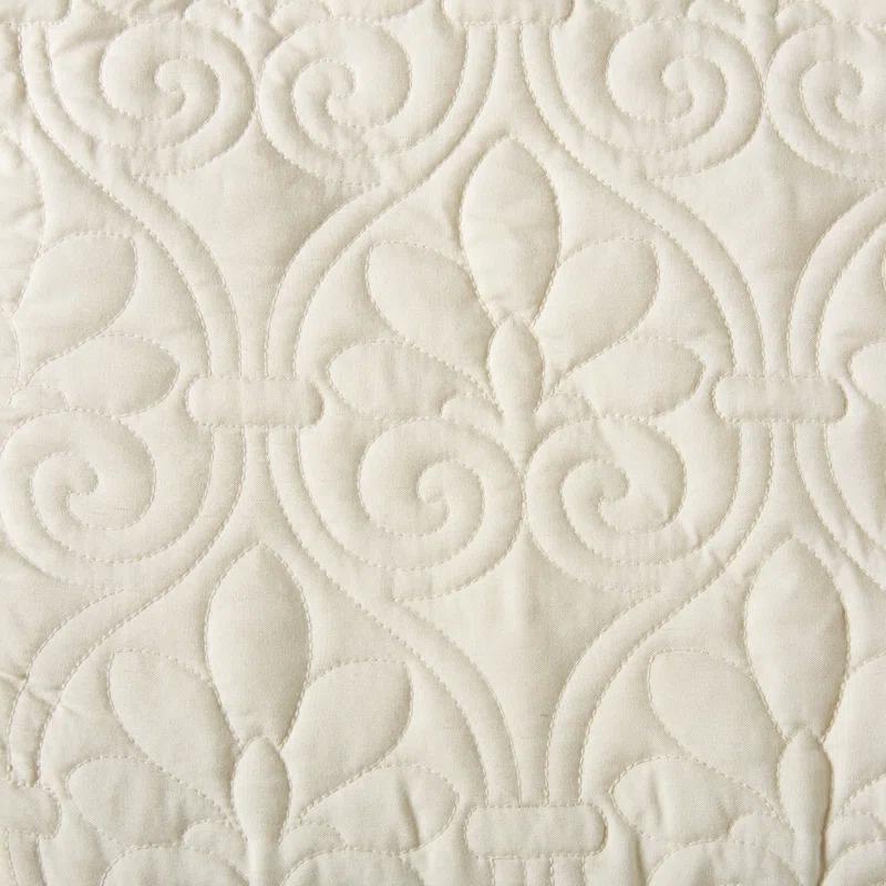Madison Park Quebec 3 Piece Split Corner Pleated Quilted Bedspread