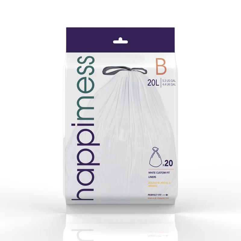 happimess Drawstring Trash Bags 60 Count