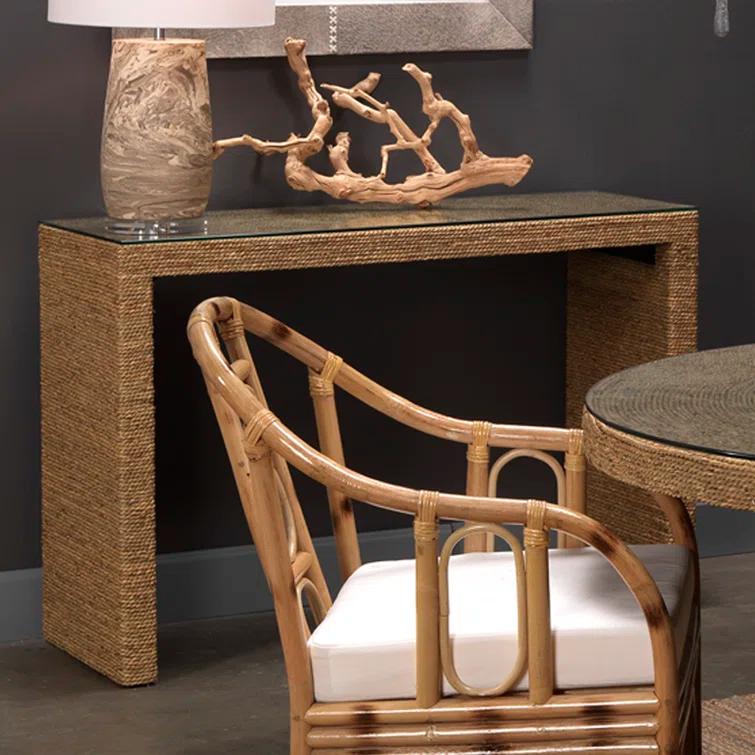 Logan Seagrass Console Table (48")