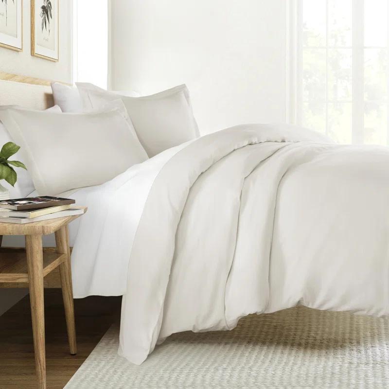 Becky Cameron Vintage Washed Long-Staple Sateen Cotton Duvet Cover Set