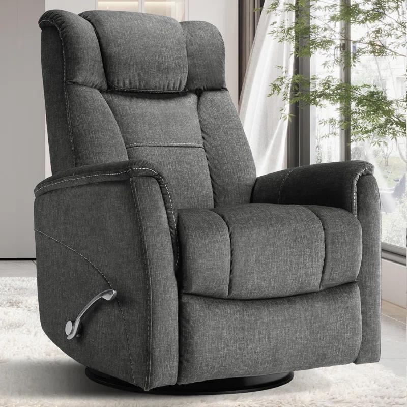 Latitude Run® Robeline 32.2" Wide Modern Upholstered Manual Rocker Recliner