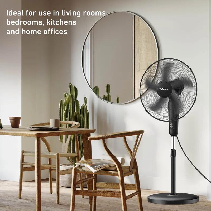 Holmes 18" Oscillating Manual Stand Fan, 3 Speeds