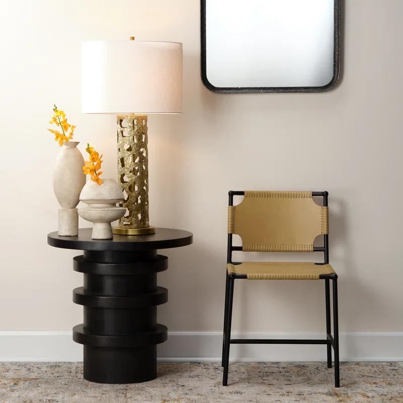 Asher Leather Upholstered Side Chair