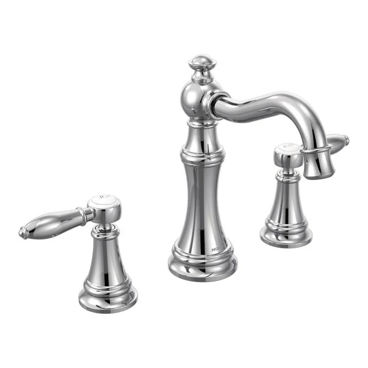 Moen Moen Weymouth Two-Handle Widespread Bathroom Faucet Trim Kit, Valve Required TS42108