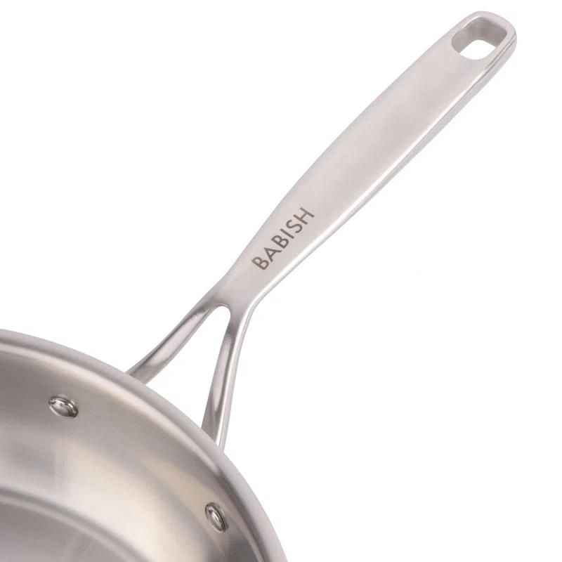 Babish 5 Quart Non-Stick Stainless Steel (18/8) Saute Pan with Lid | Wayfair