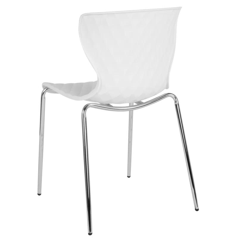 Flash Furniture Lowell Contemporary Design Plastic Stack Chair (Set of 4)