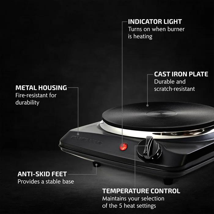 Ovente OVENTE Electric Single Cast Iron Burner