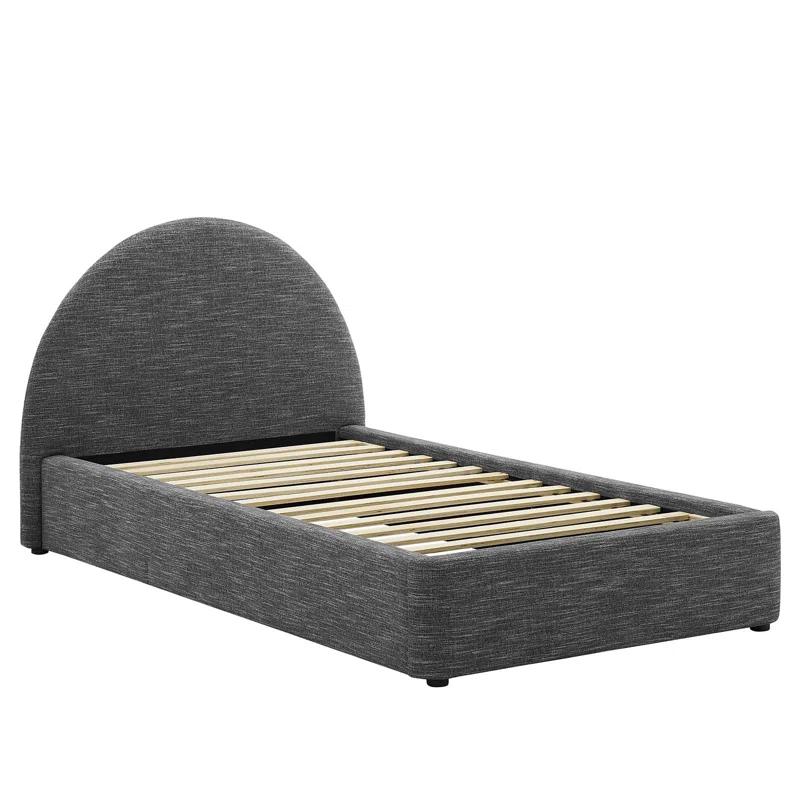 Modway Resort Performance Velvet Arched Round Platform Bed