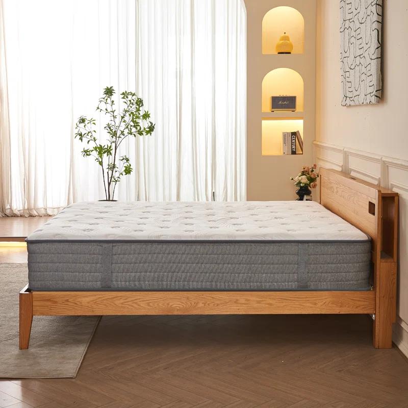Alwyn Home Alwyn Home Cool 12" Hybrid Mattress Medium Firm Gel Memory Foam Mattress-10-Year Warranty- 100 Night Trial