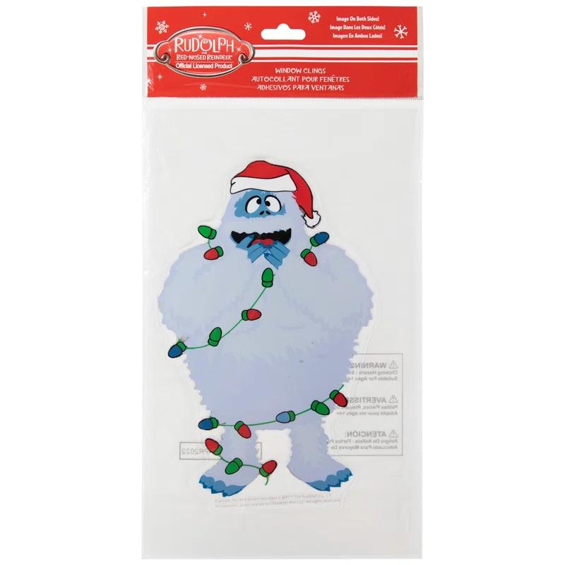 Northlight Seasonal Bumble Wrapped In Lights Double Sided Christmas Window Cling Decoration