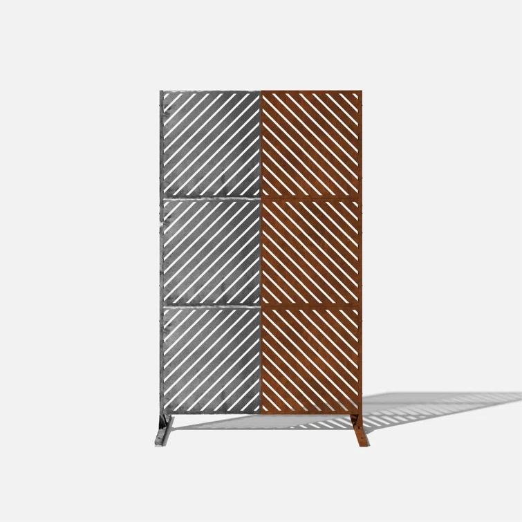76'' H x 45.6'' W Screen Series Metal Fence Panels