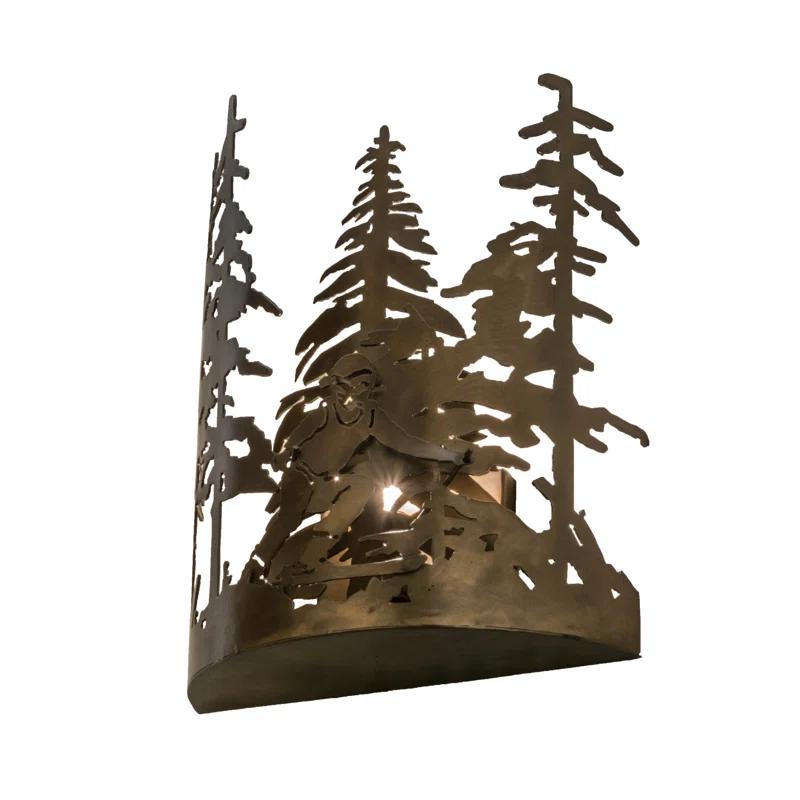Meyda Lighting Rustic Lodge Flush Mounted Sconce