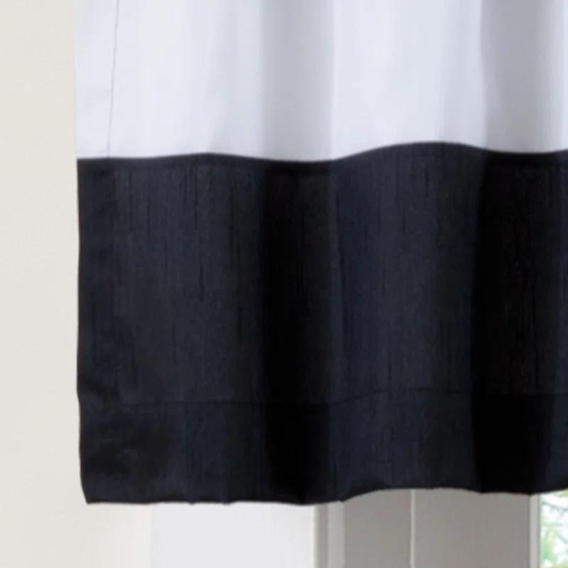 Lush Decor Striped Tailored 84'' W Curtain Valance in