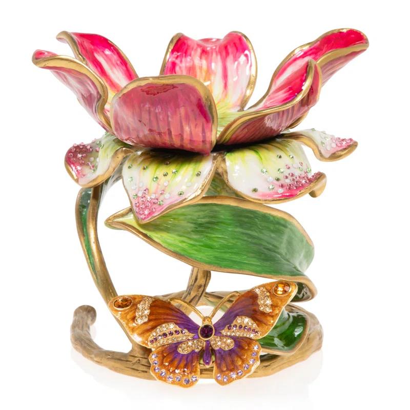 Jay Strongwater Aimee 6.5'' H Tabletop Candlestick