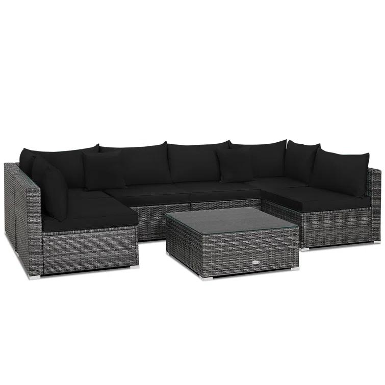 Costway 6 - Person Seating Group with Cushions & Reviews | Wayfair