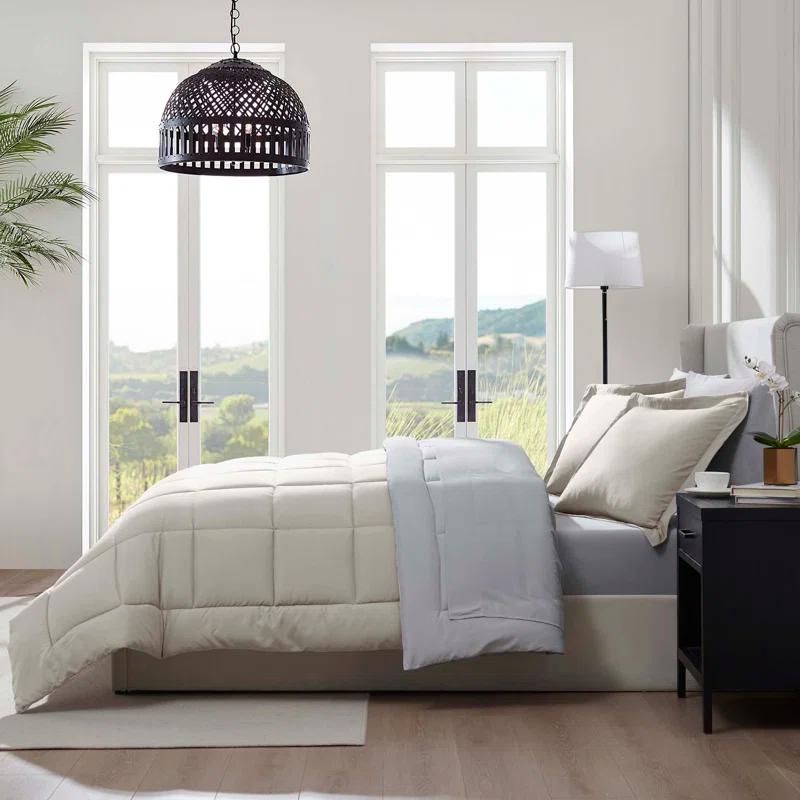 Bed-in-A-Bag Reversible Comforter Set with Bed Sheets