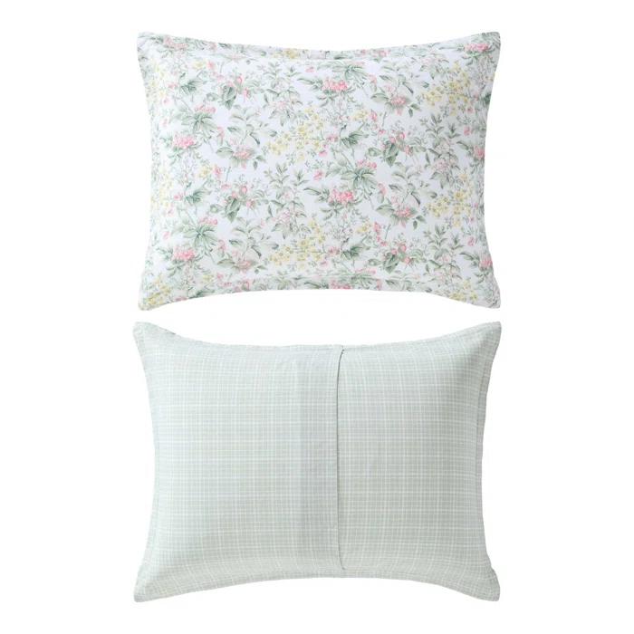 Laura Ashley Laura Ashley Bramble Floral Cotton Reversible Comforter Set