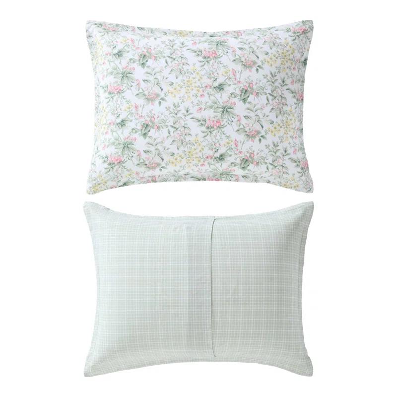 Laura Ashley Laura Ashley Bramble Floral Cotton Reversible Comforter Set