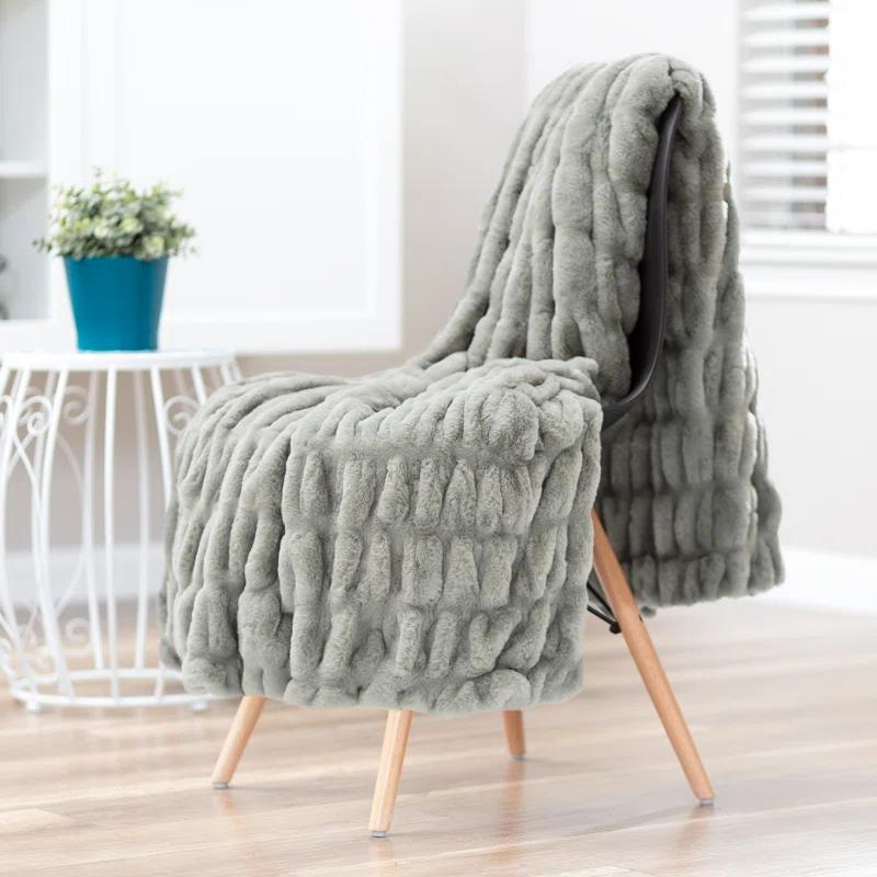 Chanasya Faux Fur Throw