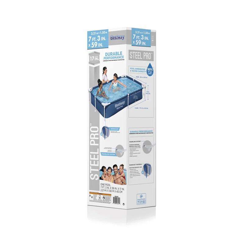Bestway Bestway Steel Pro Rectangular Above Ground Swimming Pool Set