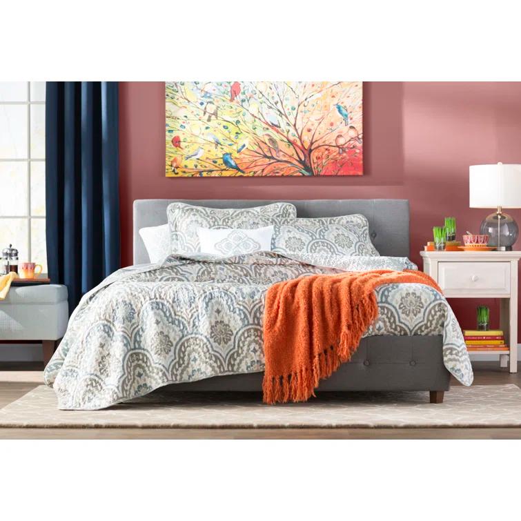 Home Soft Things Tivoli Modern & Contemporary Damask Quilt Set