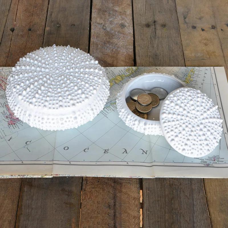 Highland Dunes Overbeck Ceramic Sea Urchin Box +