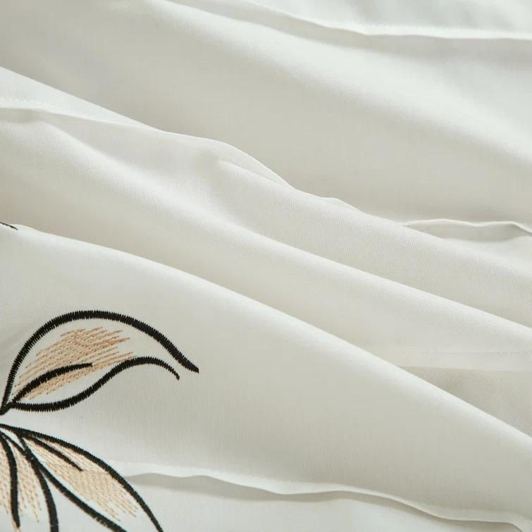 Nanshing America, Inc Raina Microfiber 7 Piece Floral Comforter Set