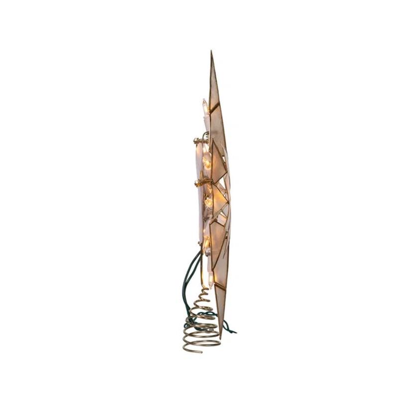 Kurt Adler Metal Astrology & Stars Tree Topper - Lighted